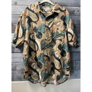 Vintage 80-90s VERONA Men’s Shirt 100% SILK Size‎ XL